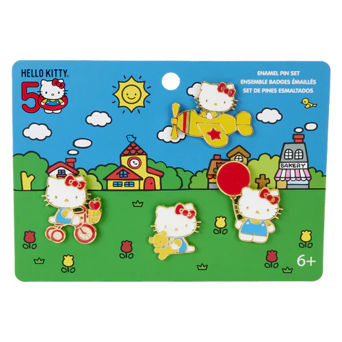 HELLO KITTY - 50ème Anniversaire - Set de 4 Pins