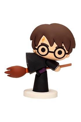 HARRY POTTER - Mini Figurine Caoutchouc 6cm - Harry sur Nimbus
