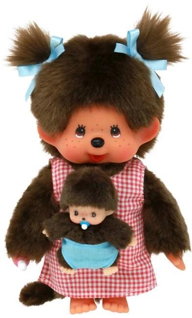 MONCHHICHI - Maman & Bébé - Peluche 20cm