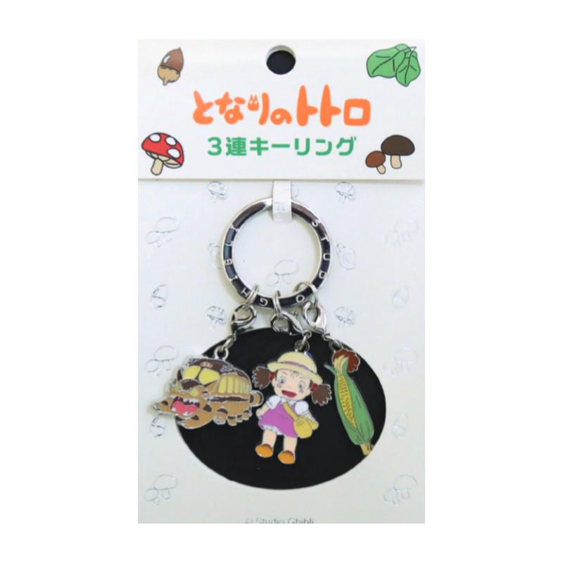MON VOISIN TOTORO - Mei, Chatbus & Maïs - Porte-clé métal