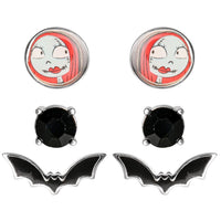 NBX - Sally - 3 Paires de Clous d'Oreilles - Plaqué Argent