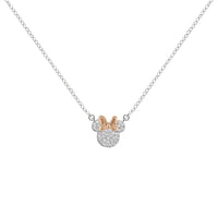 MINNIE - Set Maman & Fille - 2 Colliers Shiny en Laiton Plaqué Argent
