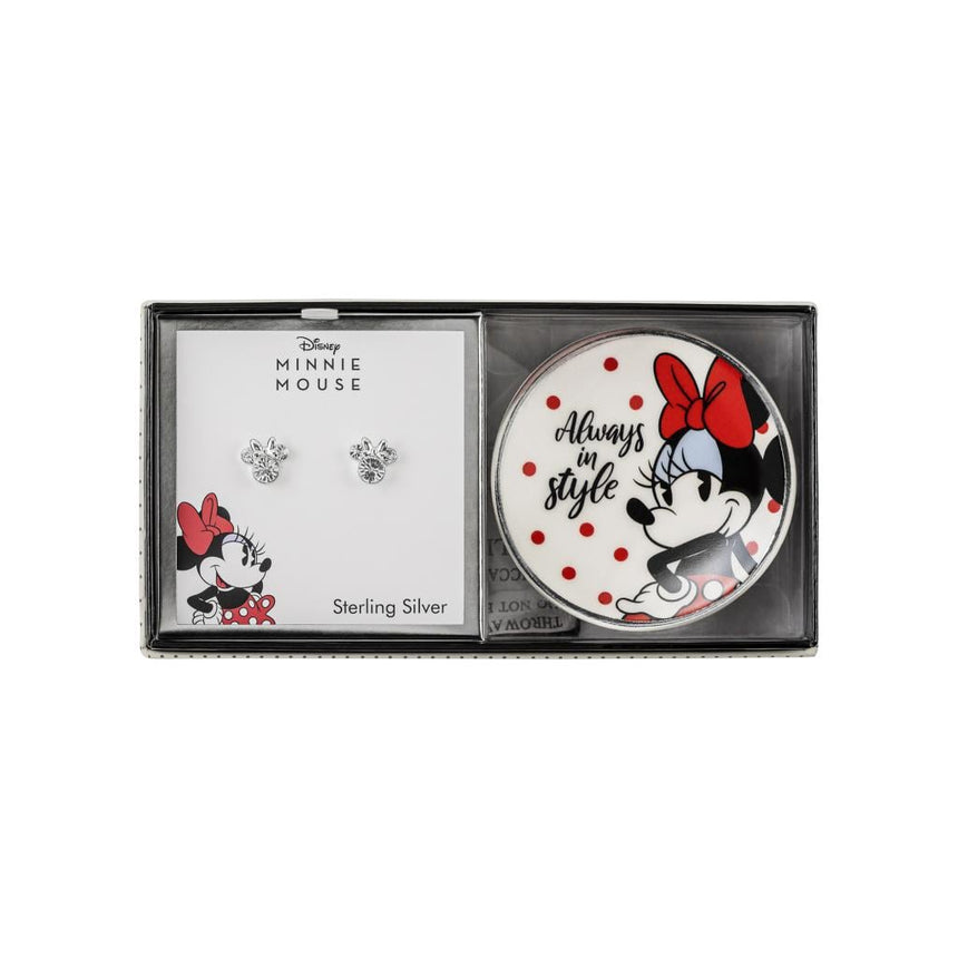 MINNIE - Gift Box - Boucles d'Oreilles + Plateau à Bijoux