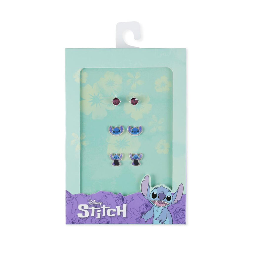 STITCH - Scary Stitch - 3 Paires de Clous d'Oreilles