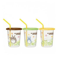 STUDIO GHIBLI - Totoro - Set de 3 Gobelet avec paille 320ml