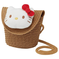 HELLO KITTY - Hello Kitty - Sac bandoulière en paille 13.8x13cm