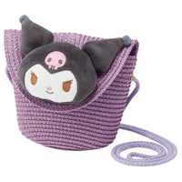 HELLO KITTY - Kuromi - Sac bandoulière en paille 13.8x13cm
