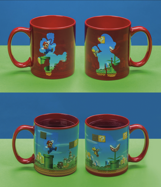 SUPER MARIO BROS - Vintage - Mug thermoréactif