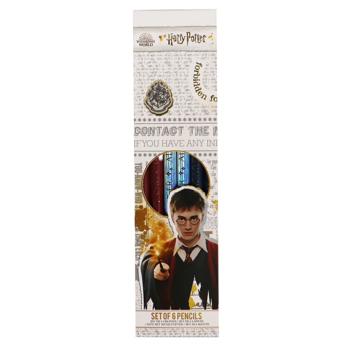 HARRY POTTER - Baguettes - Set de 6 crayons