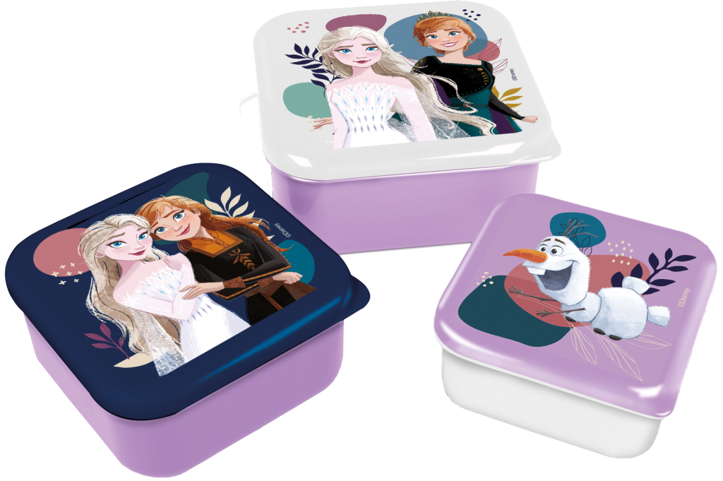 REINE DES NEIGES - Elsa & Anna - Boîtes à Snack - 3 pcs