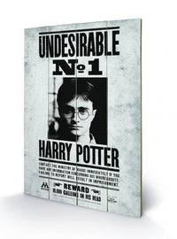 HARRY POTTER - Undesirable N° 1 - Impression sur bois 40x59cm
