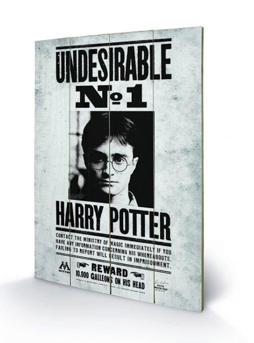HARRY POTTER - Undesirable N° 1 - Impression sur bois 40x59cm