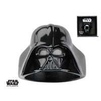 STAR WARS - Men's Stainless Steel Black 3D Darth Vader Ring - Size 12