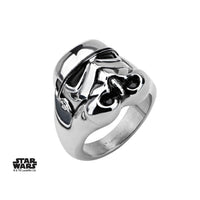 STAR WARS - Men's Stainless Steel 3D Stormtrooper Ring - Size 12
