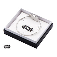STAR WARS - Women's Stainless Steel 3D Ewok Bangle Bracelet