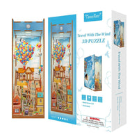 BOOK NOOK KIT - DIY- Voyage avec le vent - 143pcs + LED Light