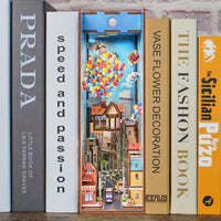 BOOK NOOK KIT - DIY- Voyage avec le vent - 143pcs + LED Light