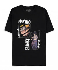 NARUTO SHIPPUDEN - Naruto & Sasuke - T-Shirt Homme (S)