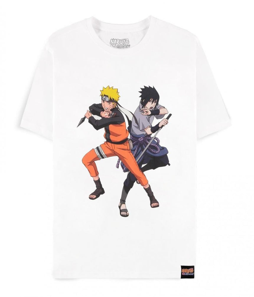 NARUTO SHIPPUDEN - Sasuke & Naruto  - T-Shirt Homme (XL)