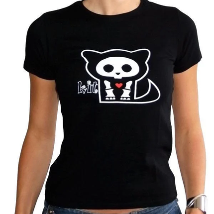SKELANIMALS - T-Shirt KIT Femme Black Basic (XL)