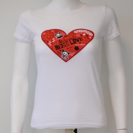 SKELANIMALS - T-Shirt VALENTIN Femme White Basic (L)