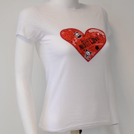 SKELANIMALS - T-Shirt VALENTIN Femme White Basic (L)