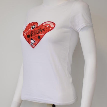 SKELANIMALS - T-Shirt VALENTIN Femme White Basic (XL)
