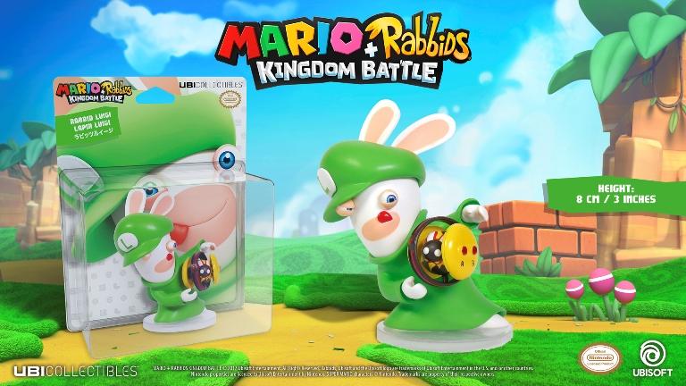MARIO + RABBIDS KINGDOM - Figurine 3 inch Rabbit Luigi (Ubisoft)