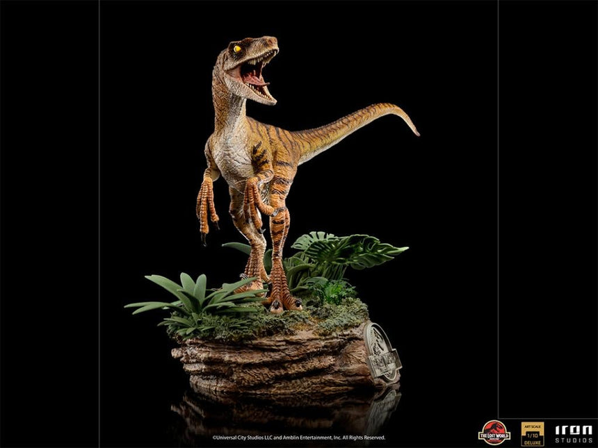 JURASSIC PARK LOST WORLD -Velociraptor Del. -Statue ArtScale 1/10 18cm
