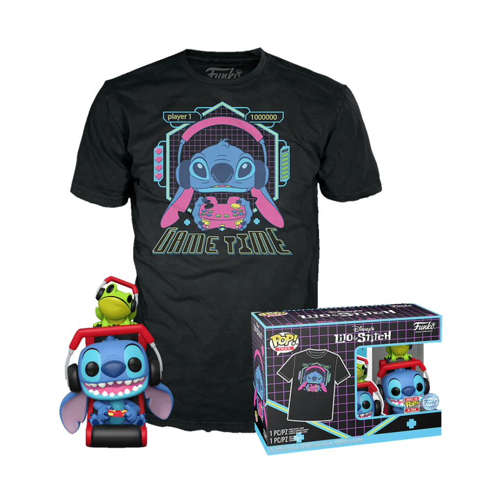 LILO STITCH - POP N° XXX - Gmr Stitch avec grenouille + T-shirt (L)