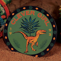 JURASSIC PARK - 4 Dessous de Verres Gravés en Métal