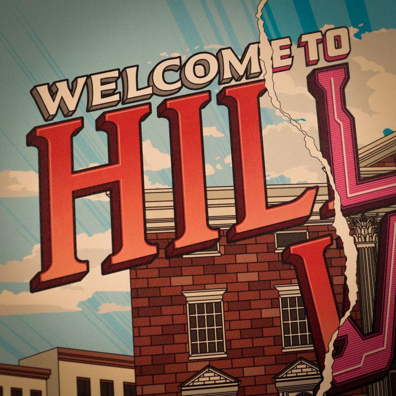 RETOUR VERS LE FUTUR - Hill Valley - Art Print - Edition Limitée
