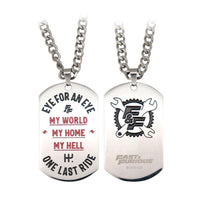FAST & FURIOUS - Stainless Steel Dog Tag Edition Limitée