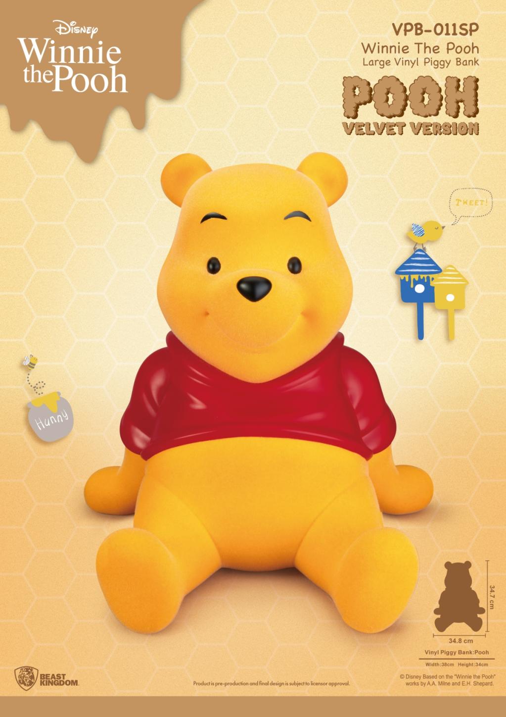 WINNIE L'OURSON - Winnie "Version Velours" - Tirelire 34cm