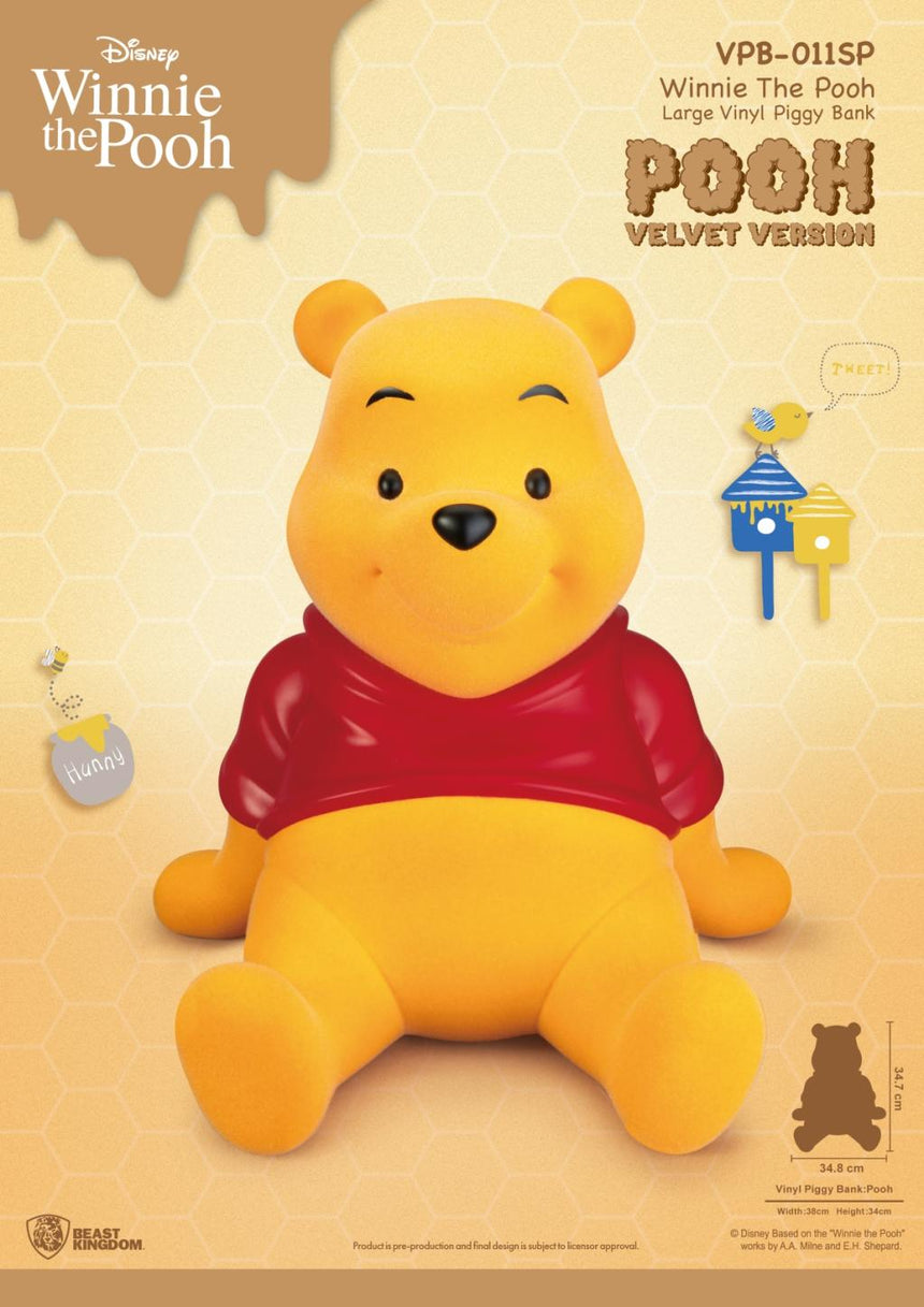 WINNIE L'OURSON - Winnie "Version Velours" - Tirelire 34cm