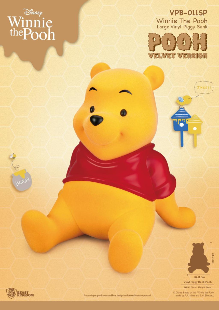 WINNIE L'OURSON - Winnie "Version Velours" - Tirelire 34cm