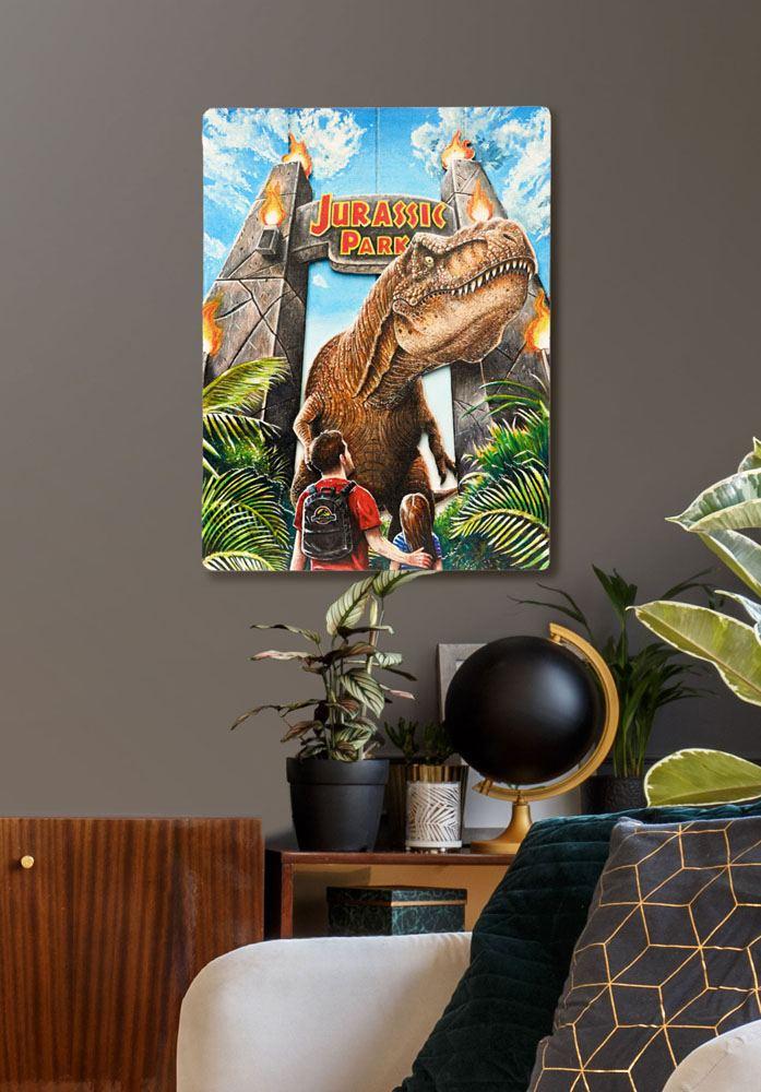 JURASSIC PARK - Gates - Poster WoodArts 3D en bois '30x40cm'