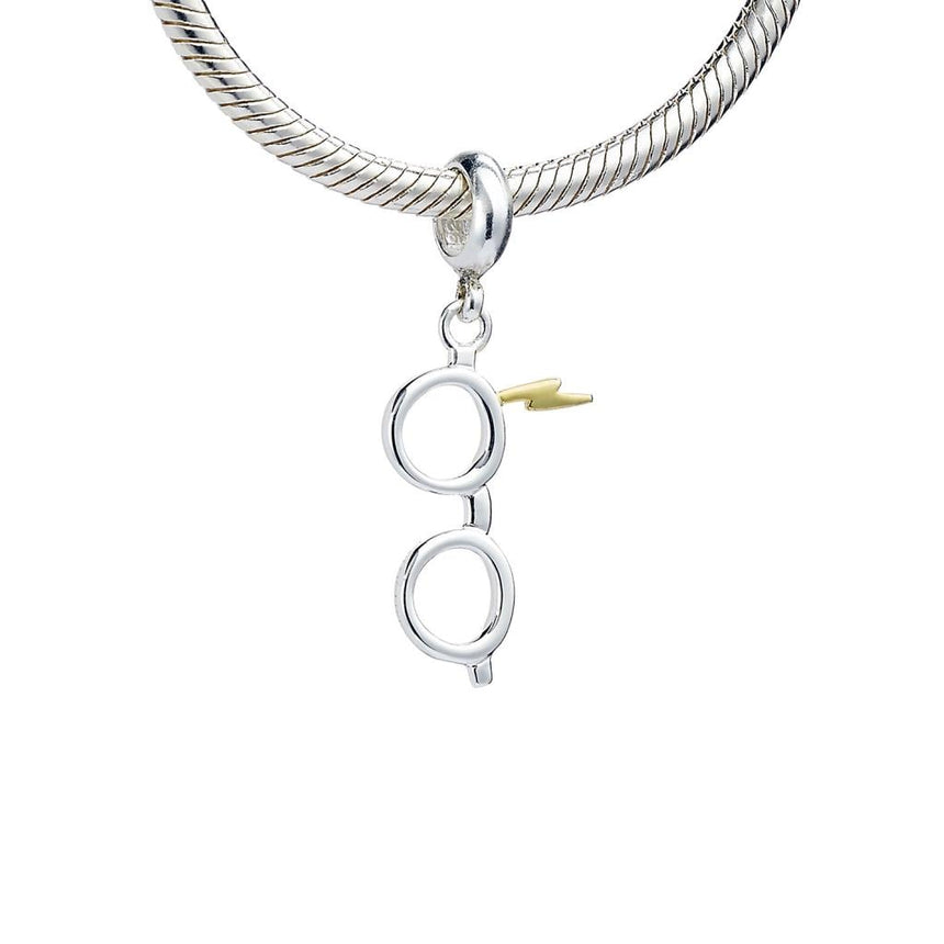HARRY POTTER - Eclair & Lunettes - Charme Pendentif pour Bracelet