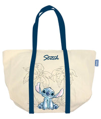 STITCH - Ohana & Blue - Grand Sac en Toile - 35x31x20cm