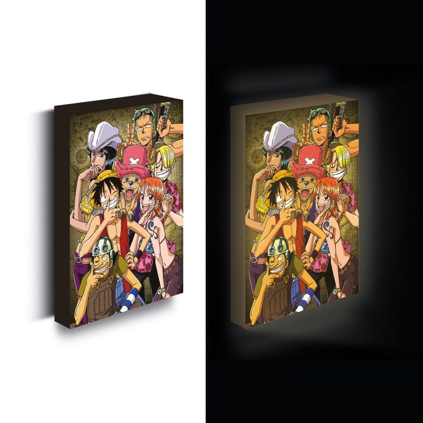 ONE PIECE - Chopper With Friends - Canvas Lumineux 40X30 Cm