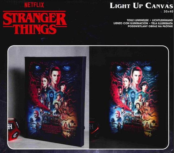 STRANGER THINGS - Vecna - Canvas Lumineux 40X30 Cm