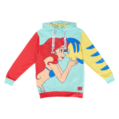 PETITE SIRENE 35 - Ariel et Polochon - Hoodie Unisex Loungefly (L)