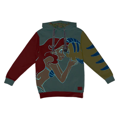 PETITE SIRENE 35 - Ariel et Polochon - Hoodie Unisex Loungefly (M)