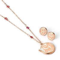 WICKED - Glinda - Set Cadeau Collier + Clous d'Oreilles