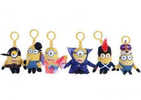 MINIONS - Keychain Plushies 14 cm - New Movie Costume - Pack de 6