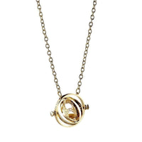 HARRY POTTER - Collier Plaqué Or - Retourneur de Temps Rotatif