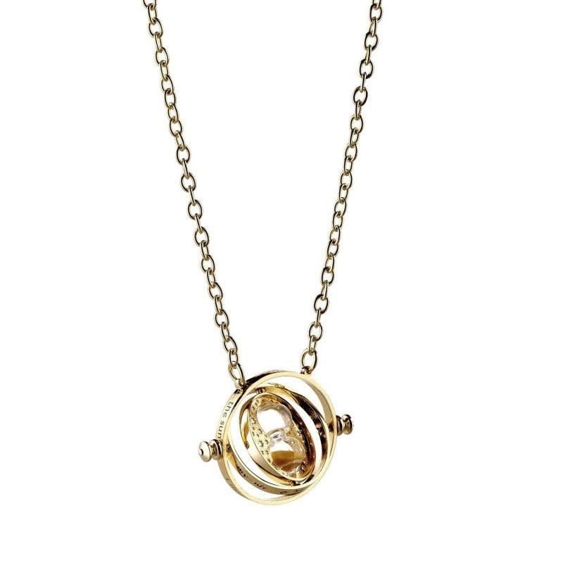 HARRY POTTER - Collier Plaqué Or - Retourneur de Temps Rotatif