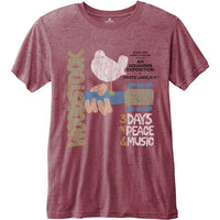WOODSTOCK - T-Shirt BurnOut - Classic Vintage Poster (XL)