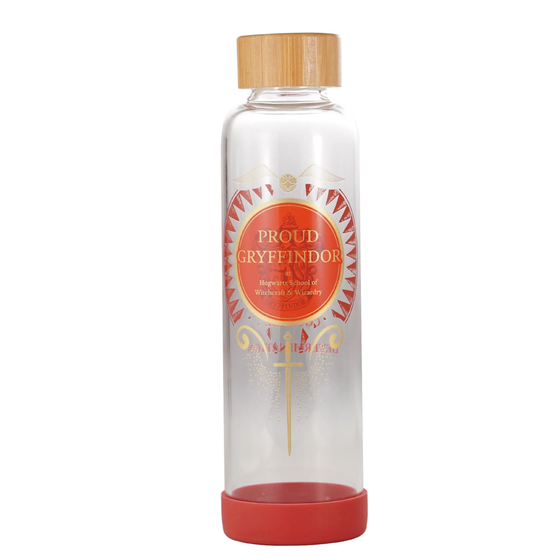 HARRY POTTER - Fier Gryffondor - Bouteille d'eau en Verre 500ml