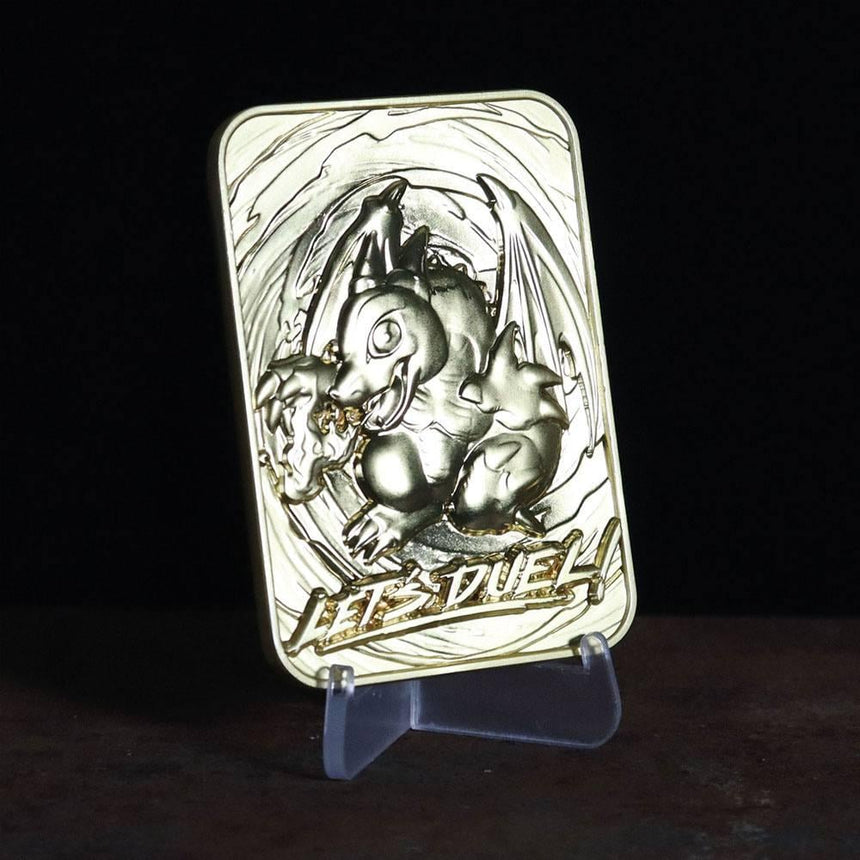 YU-GI-OH! - Baby Dragon - Carte en métal plaqué or collector